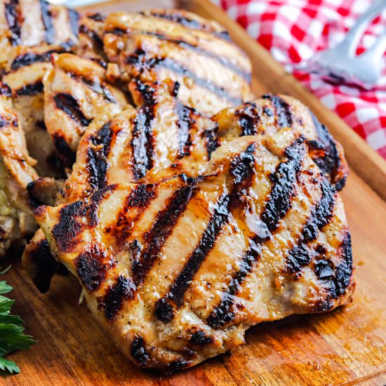 Grilled Boneless Chicken Thighs - Recipe photo by FoodFolksandFun