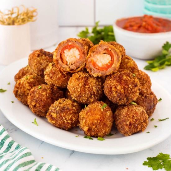 Stuffed Meatballs - Recipe photo by noshingwiththenolands