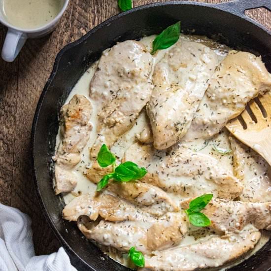 Creamy Chicken Dijon - Recipe photo by Jillianshealthfuleats