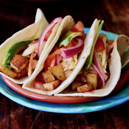 Spicy Potato Soft Tacos - Recipe photo by cookingontheweekends