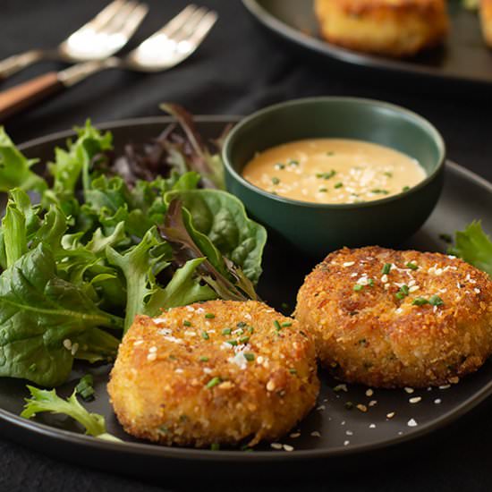 Asian-Inspired Crab Cakes - Recipe photo by tenpoundcakecompany