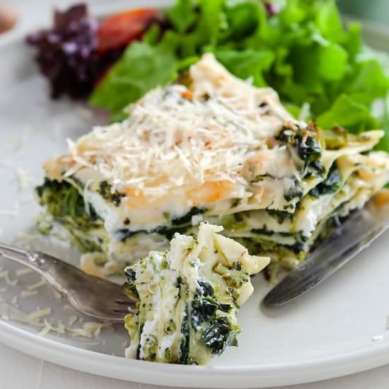 Spinach and Broccoli Lasagna - Recipe photo by MoreWithLessToday