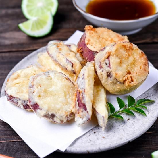 Japanese Sweet Potato Tempura - Recipe photo by Sudachi Recipes