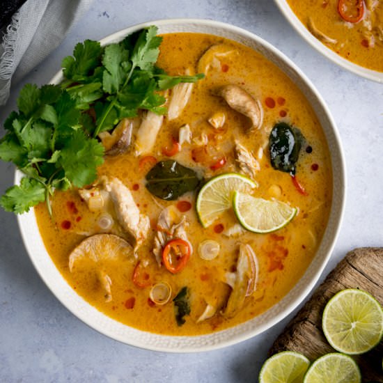 Tom Kha Gai - Recipe photo by KitchenSanctuary