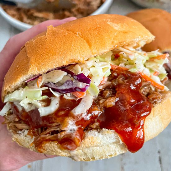 Slow Cooker Dr. Pepper Pulled Pork - Recipe photo by Modern Meal Makeover