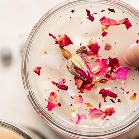 Rose Milk Tea Boba - Recipe photo by myveganminimalist