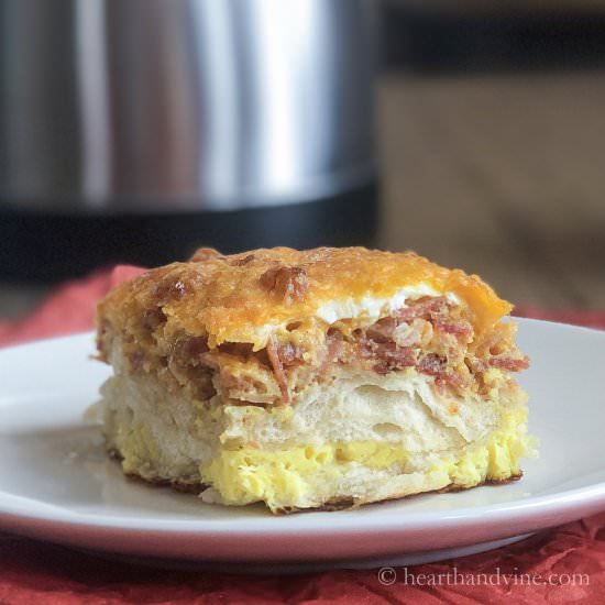 Breakfast Casserole with Biscuits - Recipe photo by hearthandvine