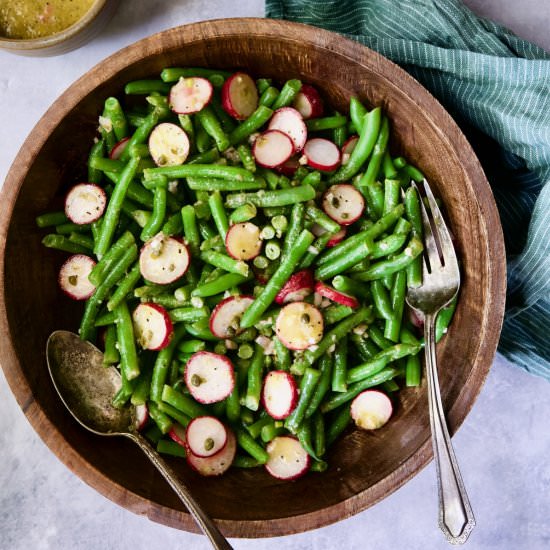 Green Bean and Radish Salad - Recipe photo by fromachefskitchen