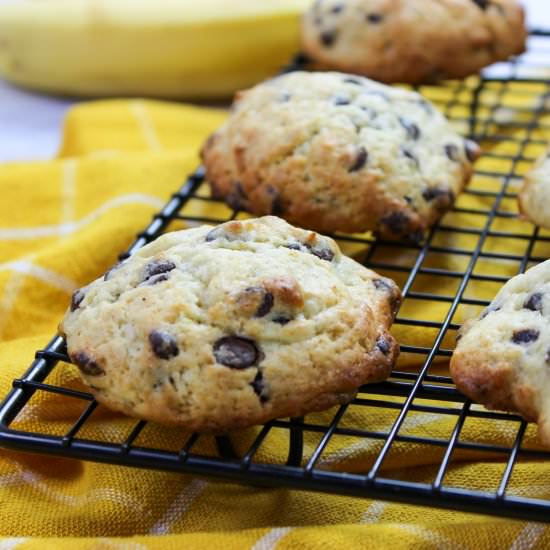 Banana Chocolate Chip Cookies - Recipe photo by classicbakes