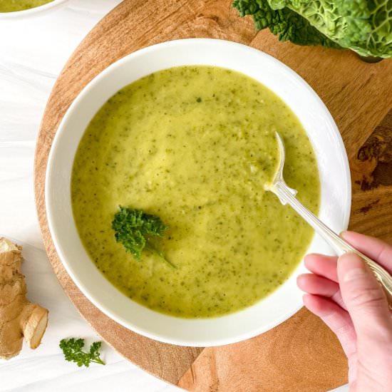 Zucchini cabbage soup - Recipe photo by Low Histamine Kitchen
