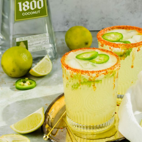 Spicy Skinny Jalapeño Margarita - Recipe photo by apaigeofpositivity