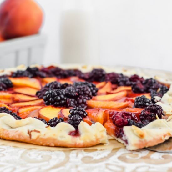 Blackberry Peach Galette - Recipe photo by apaigeofpositivity