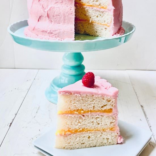 Lemon raspberry cake - Recipe photo by evabakes