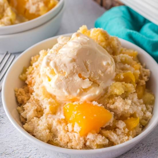 1 Cup Peach Cobbler - Recipe photo by CallMePMc