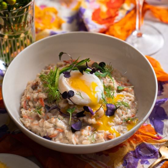Smoked Salmon Risotto - Recipe photo by rhubarbandcod
