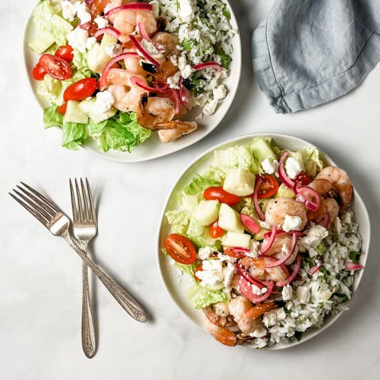 shrimp greek salad - Recipe photo by sheri silver