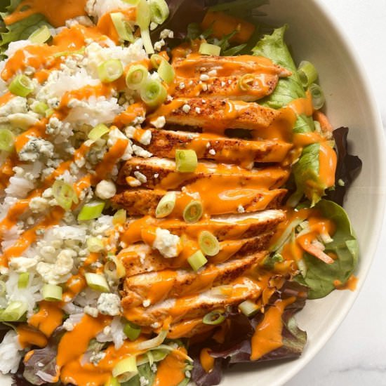 Buffalo Chicken Rice Bowl - Recipe photo by frozen_bananas_
