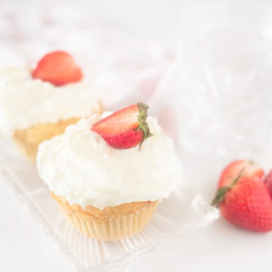 Strawberry Filled Cupcakes - Recipe photo by Andrea Janssen