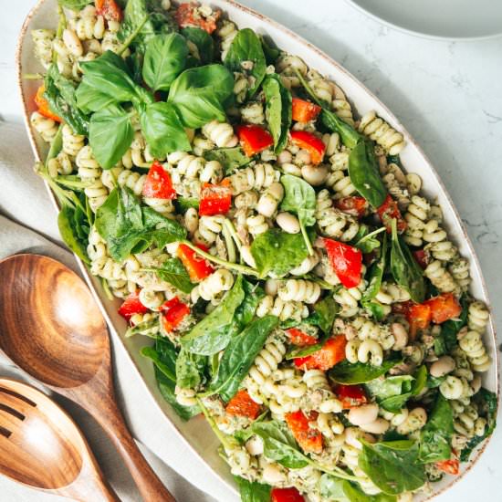 Tuna & White Bean Pasta Salad - Recipe photo by Together to Eat