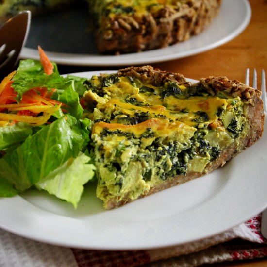 Plant-Based Quiche - Recipe photo by PB with J