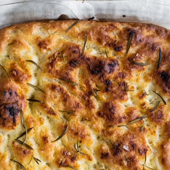 Garlic and Rosemary Focaccia - Recipe photo by nothangryanymore