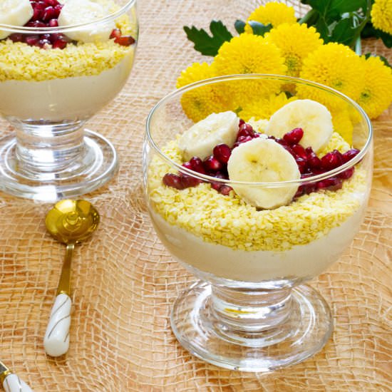 Soy yoghurt with millet - Recipe photo by mecooks.com