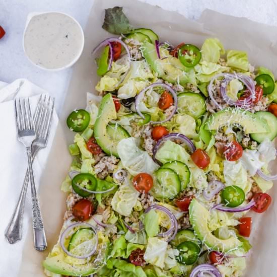 Jalapeño Ranch Taco Salad - Recipe photo by apaigeofpositivity