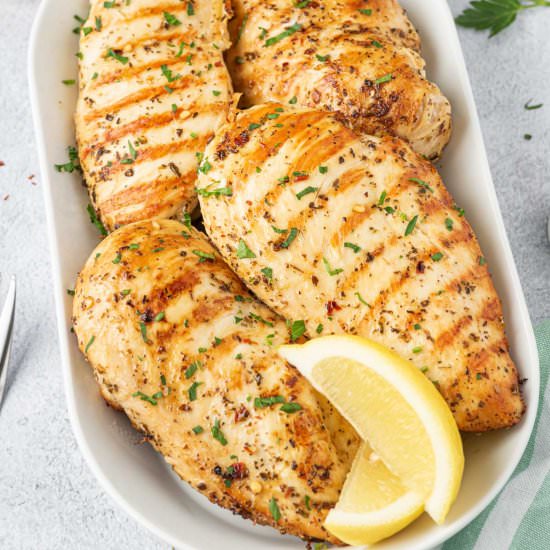 GRILLED ITALIAN CHICKEN BREAST - Recipe photo by healthyfitnessmeals