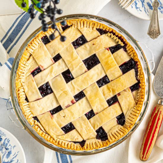 Easy Blueberry Pie - Recipe photo by Flavor Mosaic
