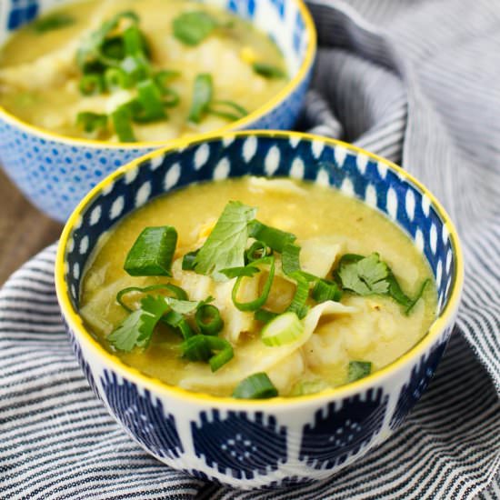 Lobster Wonton Corn Chowder - Recipe photo by karenskitchenstories