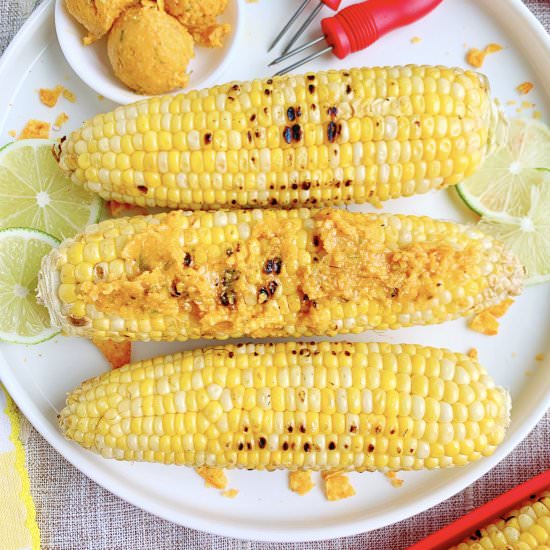 Grilled Corn with Doritos Butter - Recipe photo by Theyummymuffin