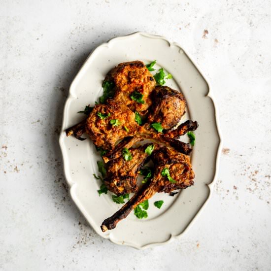 Easy Tandoori Air Fryer Lamb Chops - Recipe photo by etfoodvoyage