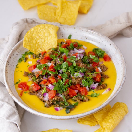 Vegan Nacho Cheese Dip - Recipe photo by dwayland