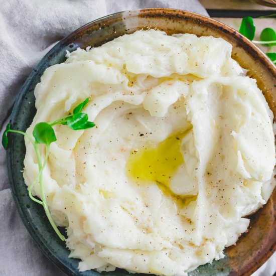 Garlic Mashed Yuca - Recipe photo by Running to the Kitchen