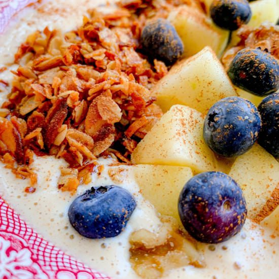 Apple & Peanut Butter Smoothie Bowl - Recipe photo by NotEntirelyAverage