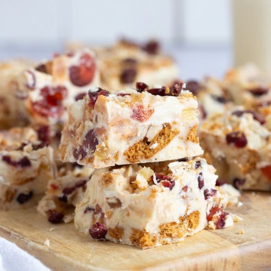 White Chocolate Tiffin - Recipe photo by effortlessfoodie