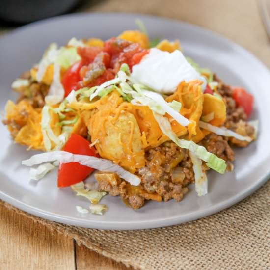 Walking Taco Casserole - Recipe photo by BakingBeauty