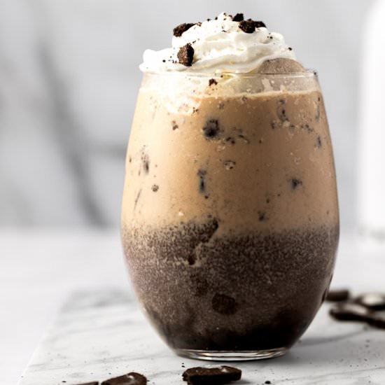 Oreo Milk Tea - Recipe photo by The Littlest Crumb