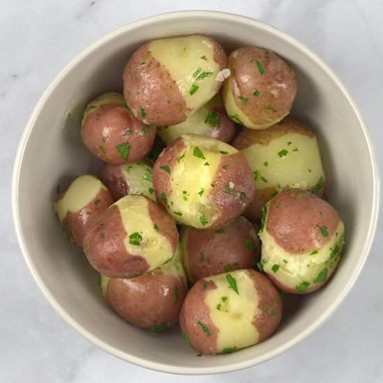 Red Parsley Potatoes - Recipe photo by agourmetfoodblog