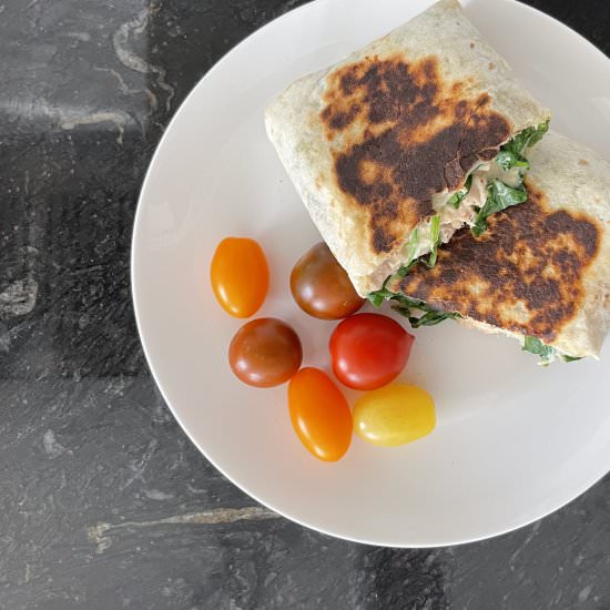 Easy Tuna Melt Wrap - Recipe photo by the.heart.dietitian