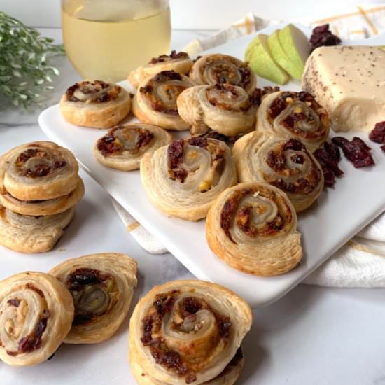 Pear Puff Pastry Appetizers - Recipe photo by One Hot Oven
