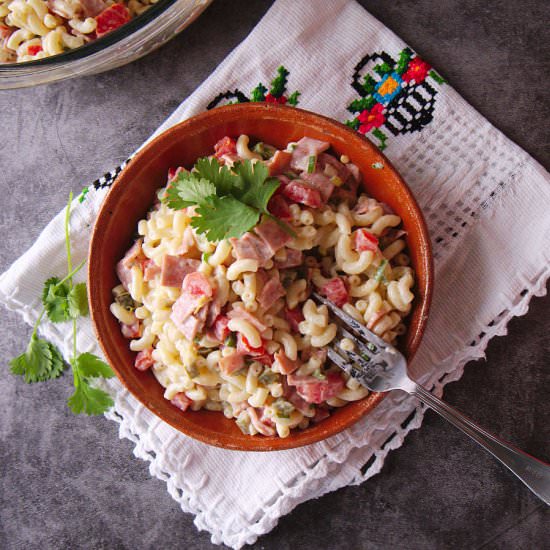 Mexican Macaroni Salad - Recipe photo by MexicanMadeMeatless