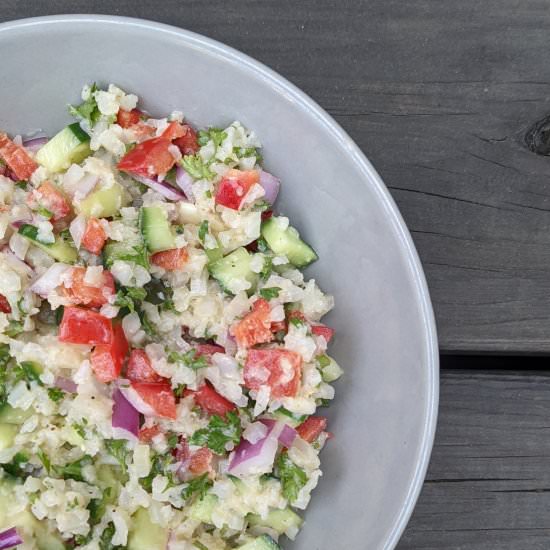 Keto "Quinoa" Salad - Recipe photo by amberdilling