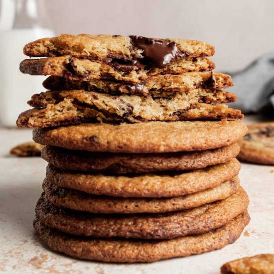 malted chocolate chip cookies - Recipe photo by whisked away kitchen