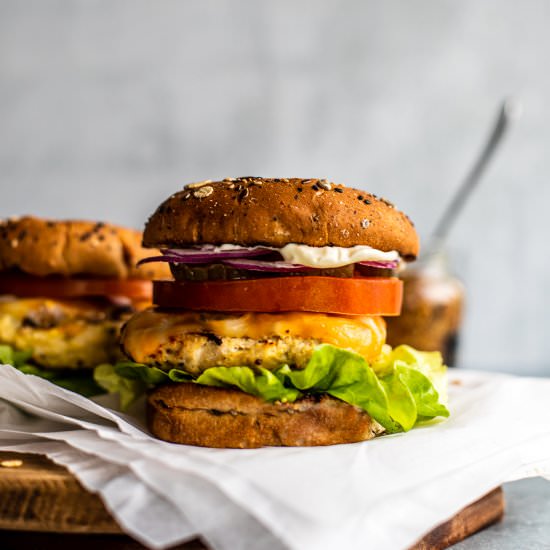 best chicken burger recipe - Recipe photo by killingthyme