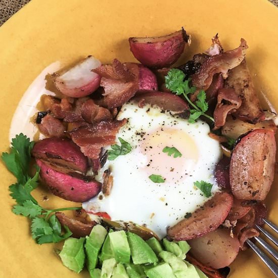Keto and Low Carb Breakfast Skillet - Recipe photo by MoreWithLessToday
