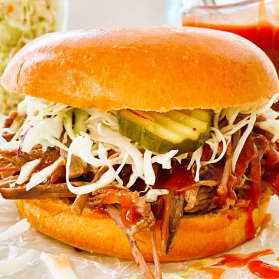 Instant Pot BBQ Brisket Sandwiches - Recipe photo by amycaseycooks