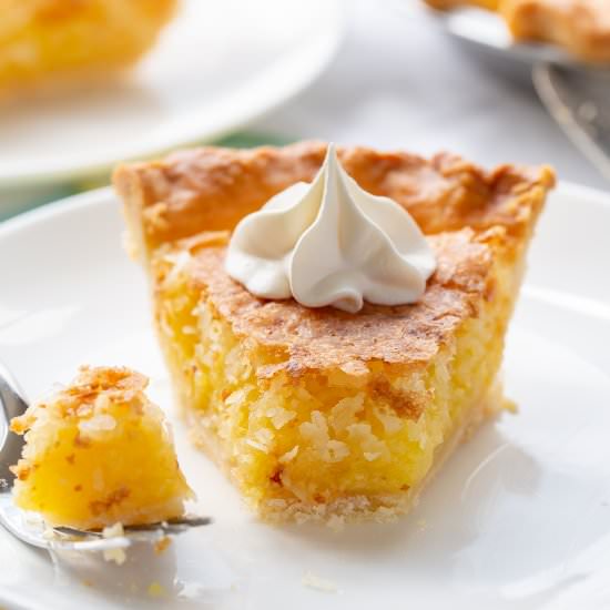 French Coconut Pie - Recipe photo by Savingroomfordessert