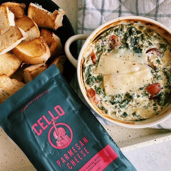Spinach and Roasted Tomato Dip - Recipe photo by apaigeofpositivity