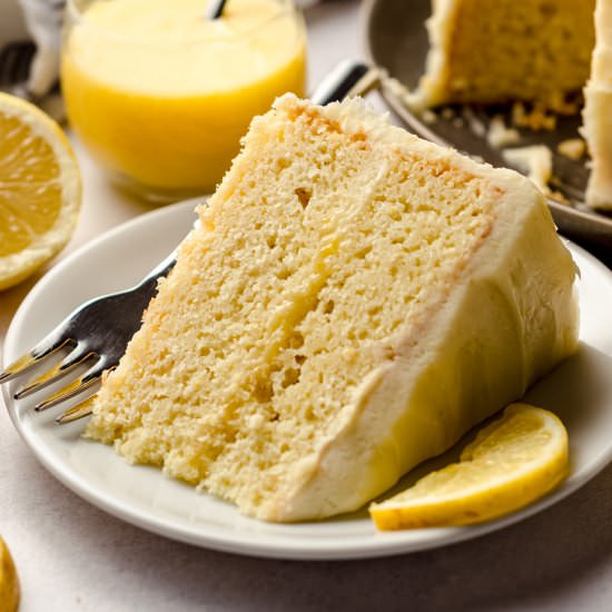 lemon curd cake - Recipe photo by freshaprilflours